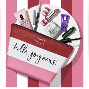 Kate Spade ♠️ & Clinique cosmetic bag & beauty bundle nwt